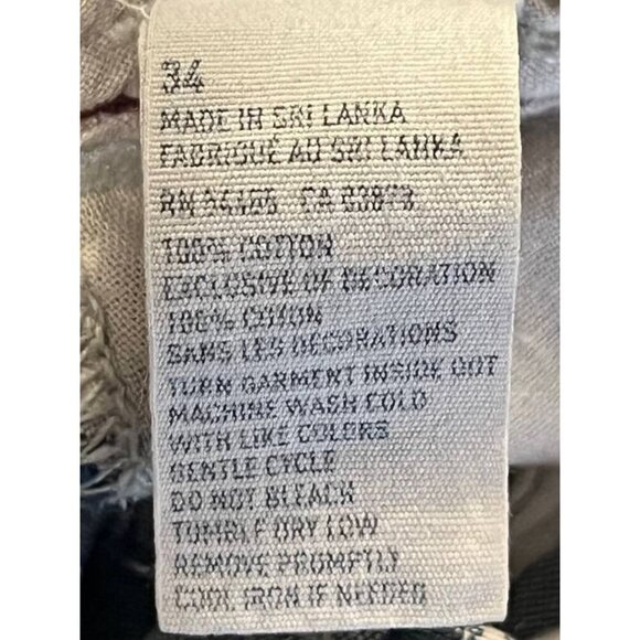 American Eagle Mens Vintage Beige Blue Plaid Cargo Shorts Size 34 EUC Classic - Picture 8 of 8